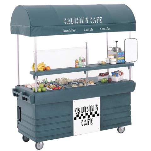 KVC854C 美國(guó)CAMBRO 推車(chē)帶有四個(gè)盤(pán)格槽和遮陽傘