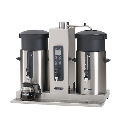 荷蘭Animo CB 2x5W雙桶臺(tái)上型咖啡機(jī)(兩(liǎng)側帶桶)10升/帶開(kāi)水機(jī)功能