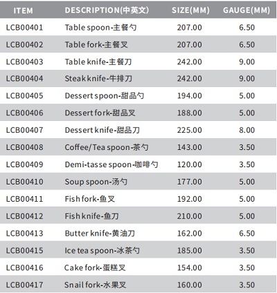 西餐不鏽鋼刀叉